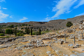 Fototapeta na wymiar Ausgrabungsstätte Palast von Zakros in Kato Zakros, Südostkreta, Griechenland