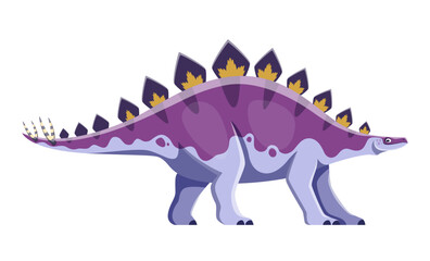 Cartoon Dravidosaurus dinosaur childish character
