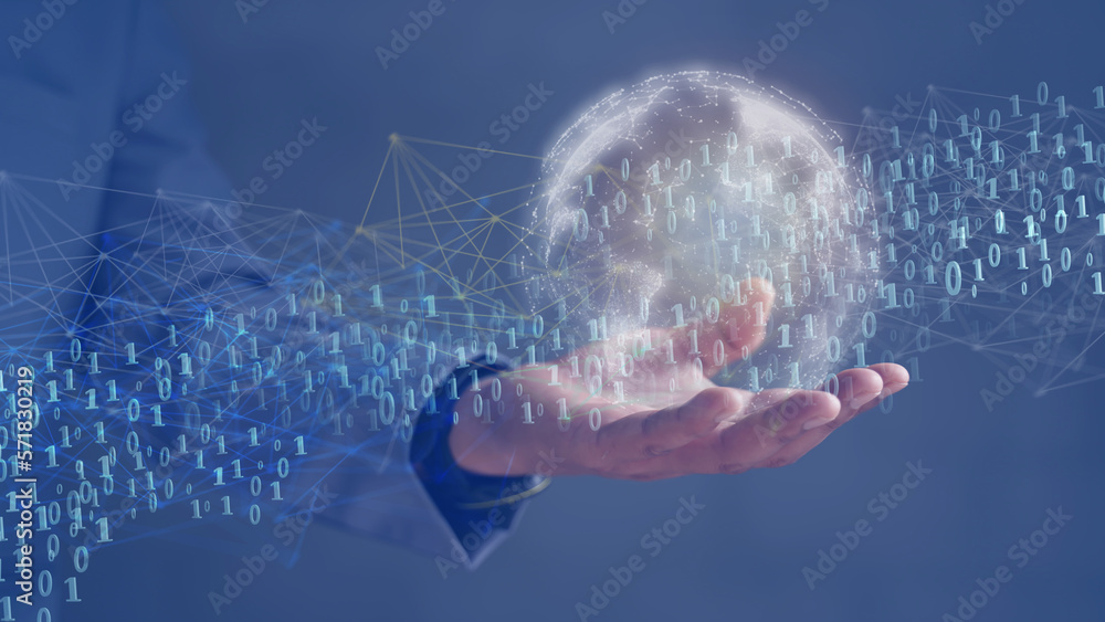 Poster blockchain technology and blockchain network business banner ideas global cryptocurrency blockchain 