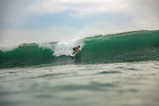 Surfer on a wave