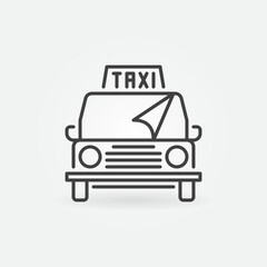 Taxi Wrapping and Advertising vector concept linear icon