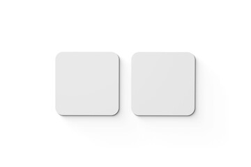 Double of Round Square Business Card