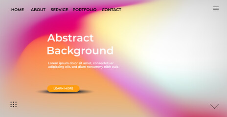 Minimalist landing page abstract colorful holographic mesh background. Website UI design background. Eps 10 vector