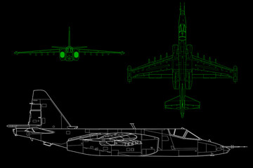 Avión de combate de ataque a tierra Su-25