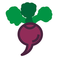 Beet Flat Icon