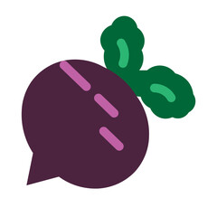 Radish Flat Icon