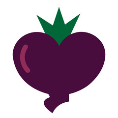 Beetroot Flat Icon