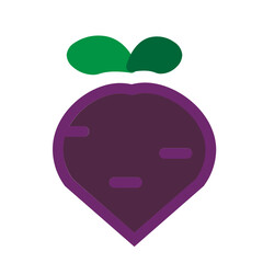 Beetroot Flat Icon