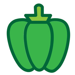 Obraz premium Bellpepper Flat Icon