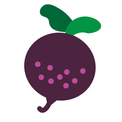 Radish Flat Icon