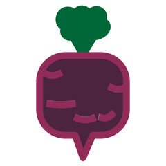 Beetroot Flat Icon