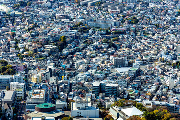 横浜ランドマークタワーからの横浜の景色