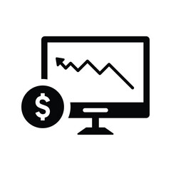 Stock Market chart icon.