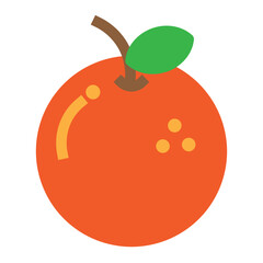 Orange Flat Icon