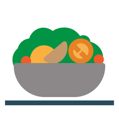 Salad Flat Icon