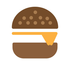 Cheeseburger Flat Icon