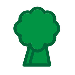Broccoli Flat Icon