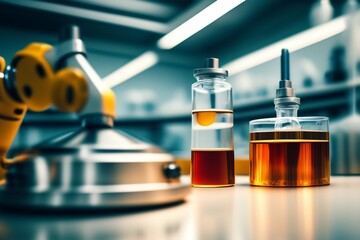 Robots working in lab realistic 8k ultra realistic - AI 