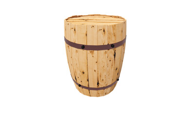 Barrel wooden concept illustration container liquid 3d render