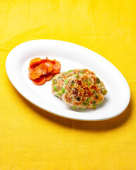 鶏ひき肉と枝豆のつくね