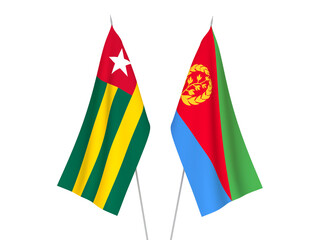 Togolese Republic and Eritrea flags