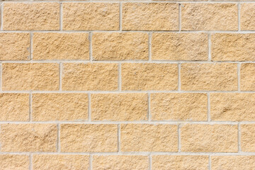 wall texture with yellow sand bricks