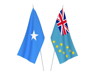 Somalia and Tuvalu flags