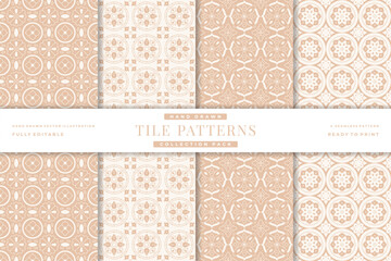 hand drawn tile patterns collection 9