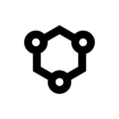 nanotechnology line icon