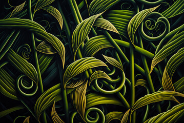 Natural bamboo texture, ideal to promote the environment of a forest in the most ecological way. Generative AI