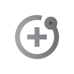 Obraz premium electron two tone gradient icon