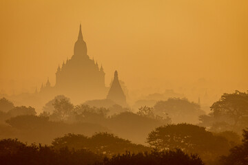 Temple and Pagodas of Bagan in Myanmar	