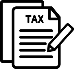 Tax statement reports, tax calculation concept.