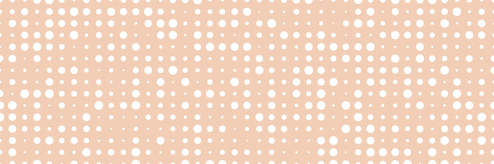 Vector abstract background with circles. Simple illustration for backdrop. Long horizontal banner.