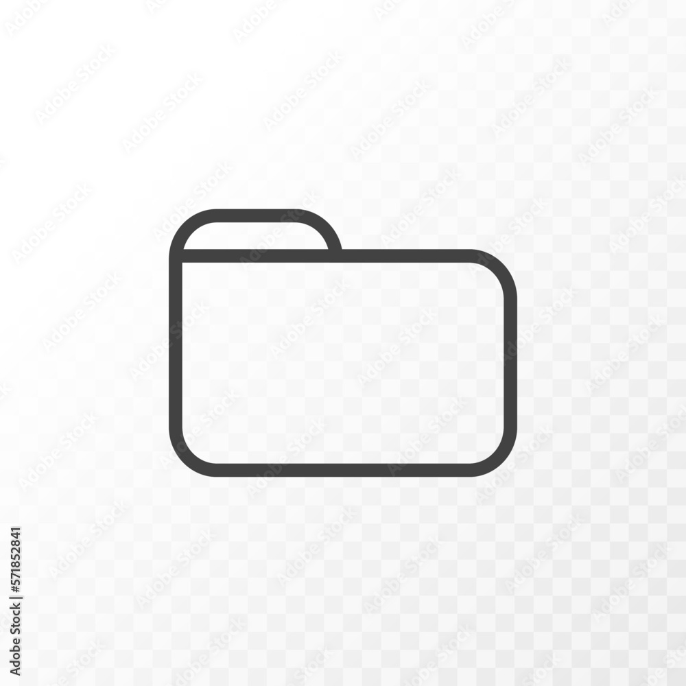 Aufkleber outline style ui icons collection. vector black linear illustration. document folder symbol isolated