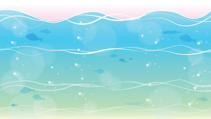 幻想的な海の背景素材