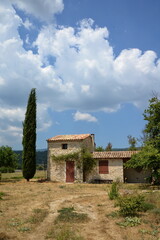 Haus auf dem Plateau de Sault
