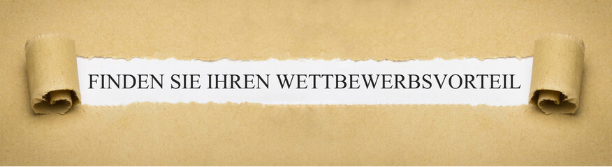 Finden Sie Ihren Wettbewerbsvorteil