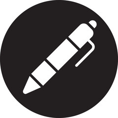 ballpoint glyph icon