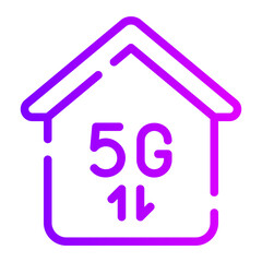 home network gradient icon