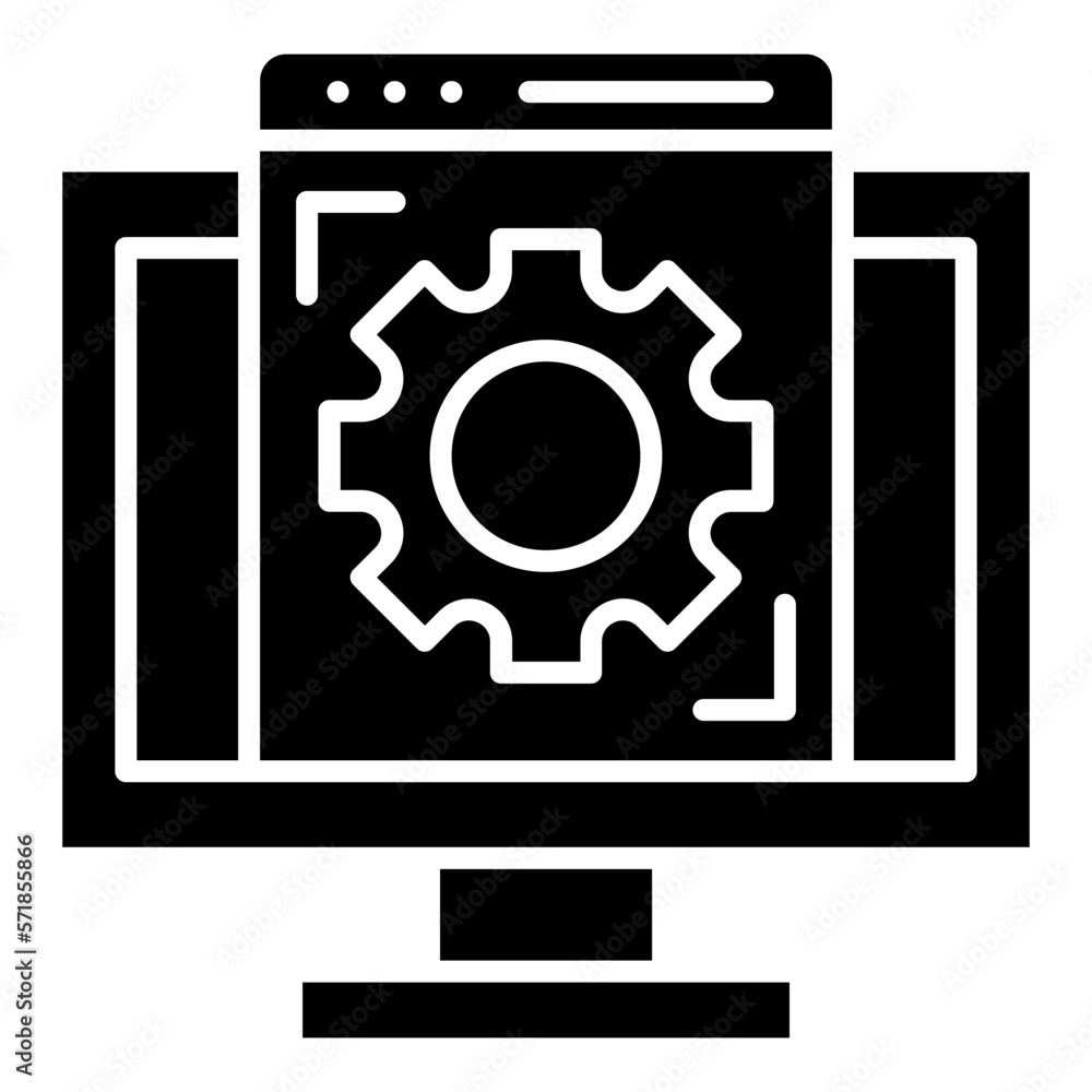 Wall mural web settings icon