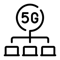 multiple devices line icon