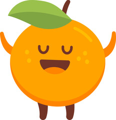 Orange Cartoon Character