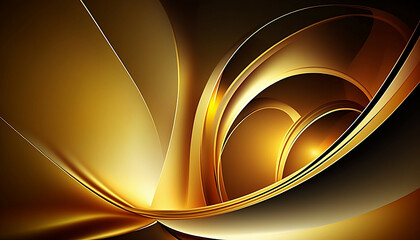 Bright gold background new quality universal colorful technology stock image illustration design, generative ai