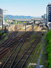Obraz premium 和風の駅舎が美しいJR高山駅（岐阜県高山市）