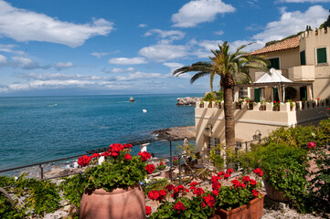 Fototapeta premium vista mare da taormina