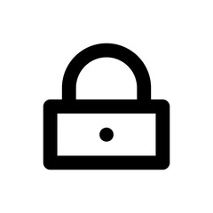 lock line icon
