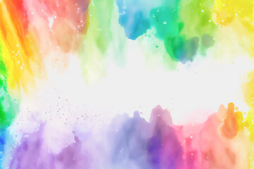 Watercolor colored background. Abstract bright wallpaper. Generative AI