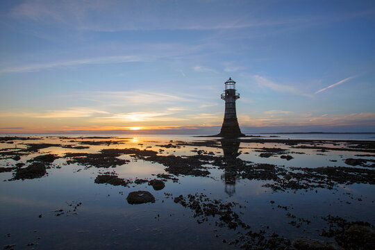 Whiteford Lighthouse is a wave-swept cast-iron lighthouse located off the north Gower coast near Whiteford Sands. An important work of cast-iron engineering and nineteenth-century architecture.