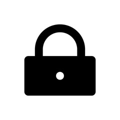 lock glyph icon
